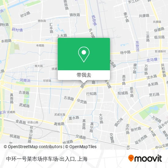 中环一号菜市场停车场-出入口地图