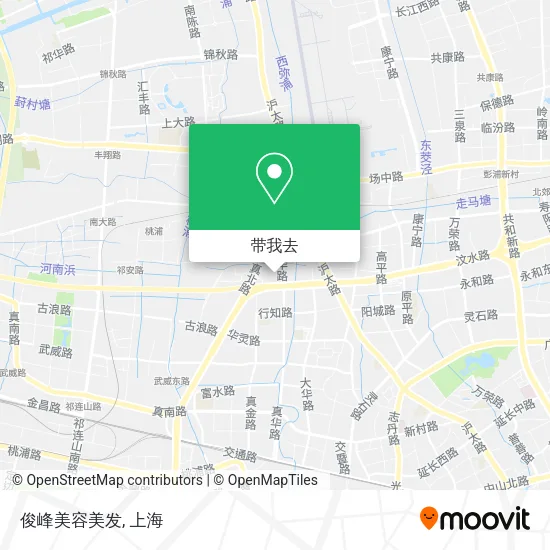 俊峰美容美发地图