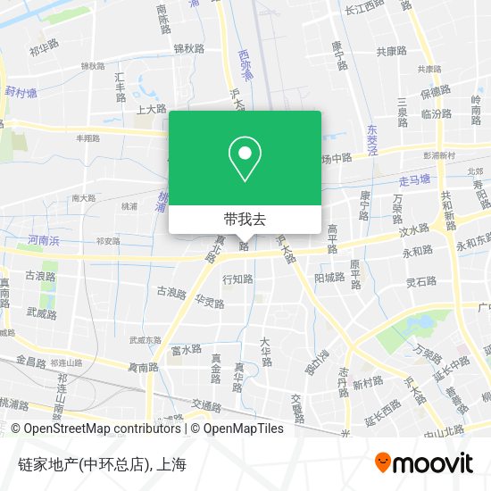 链家地产(中环总店)地图