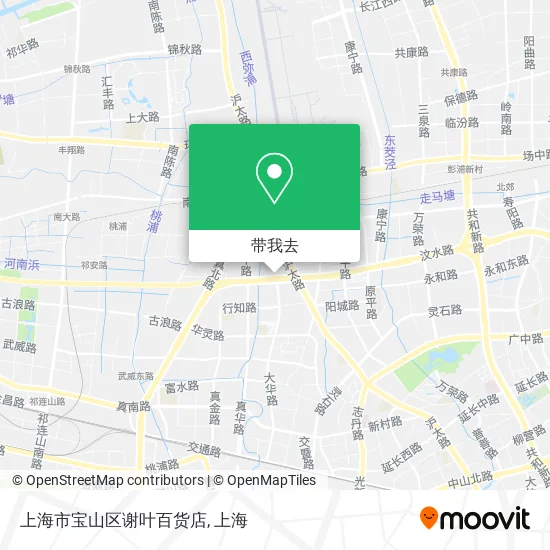 上海市宝山区谢叶百货店地图
