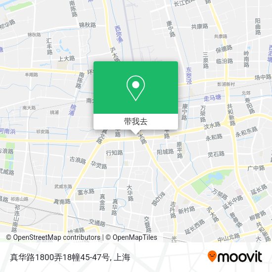 真华路1800弄18幢45-47号地图