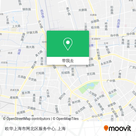 欧华上海市闸北区服务中心地图
