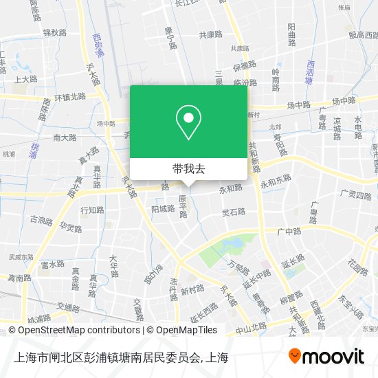 上海市闸北区彭浦镇塘南居民委员会地图
