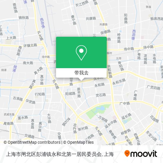 上海市闸北区彭浦镇永和北第一居民委员会地图