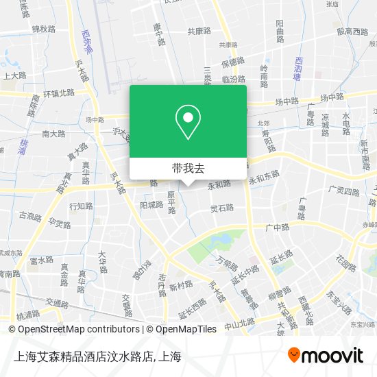 上海艾森精品酒店汶水路店地图