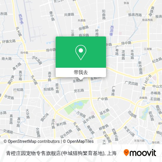 青橙庄园宠物专售旗舰店(申城猫狗繁育基地)地图