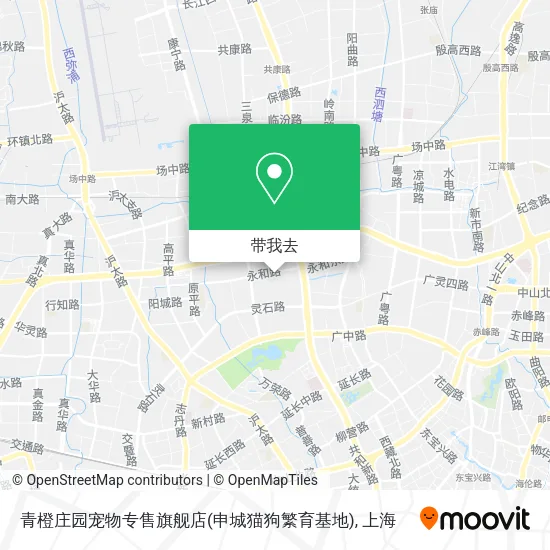 青橙庄园宠物专售旗舰店(申城猫狗繁育基地)地图