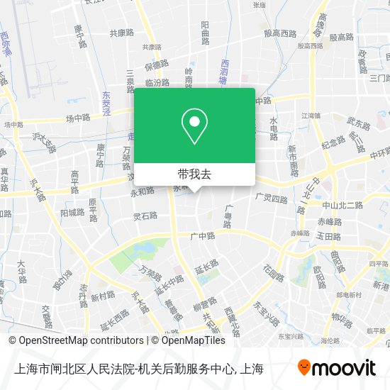 上海市闸北区人民法院-机关后勤服务中心地图