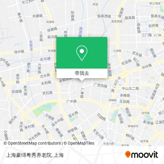 上海豪绵粤秀养老院地图