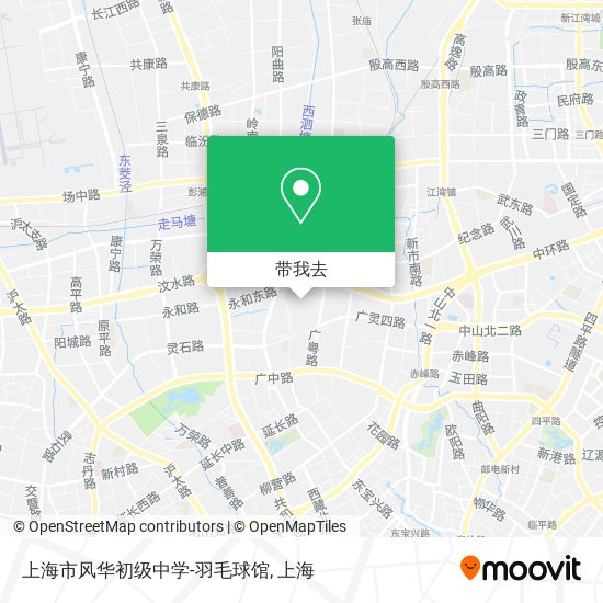 上海市风华初级中学-羽毛球馆地图