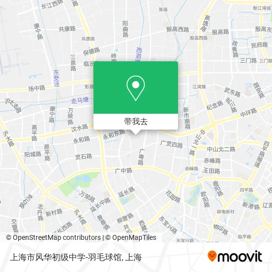 上海市风华初级中学-羽毛球馆地图