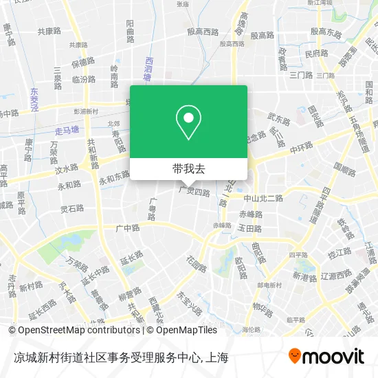 凉城新村街道社区事务受理服务中心地图