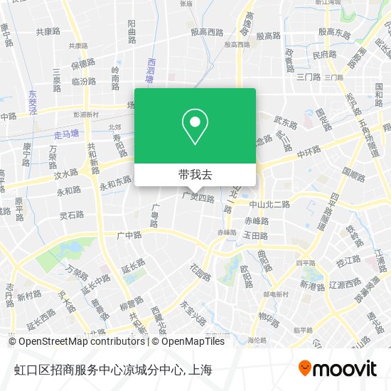 虹口区招商服务中心凉城分中心地图