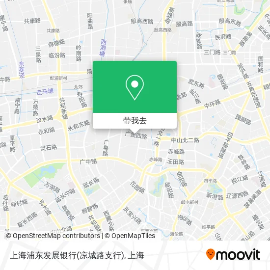 上海浦东发展银行(凉城路支行)地图
