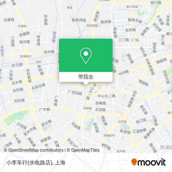 小李车行(水电路店)地图