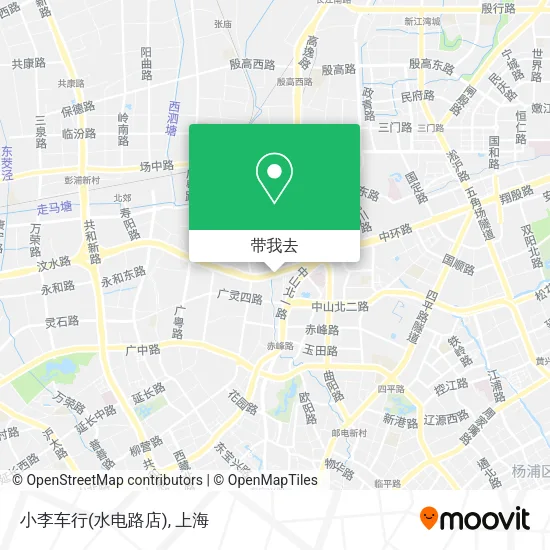 小李车行(水电路店)地图