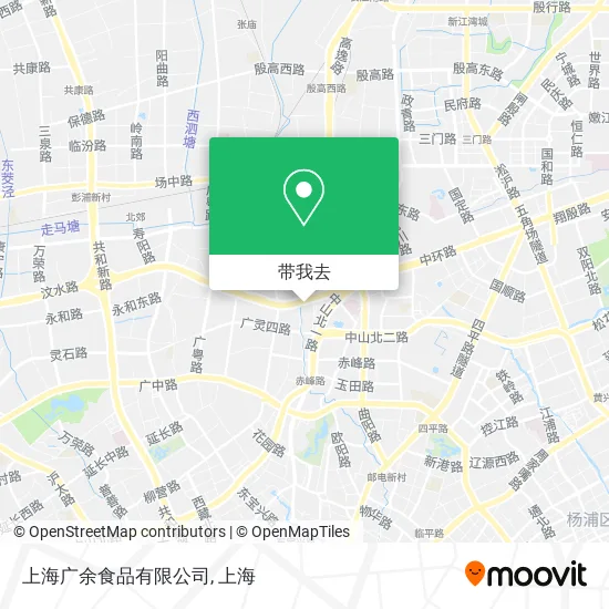 上海广余食品有限公司地图