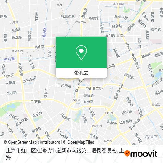 上海市虹口区江湾镇街道新市南路第二居民委员会地图