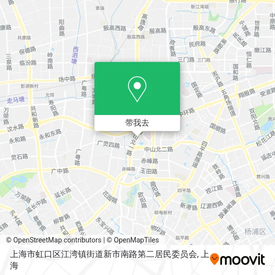 上海市虹口区江湾镇街道新市南路第二居民委员会地图