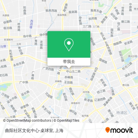 曲阳社区文化中心-桌球室地图