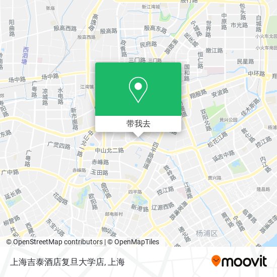 上海吉泰酒店复旦大学店地图