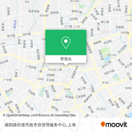 曲阳路街道市政市容管理服务中心地图