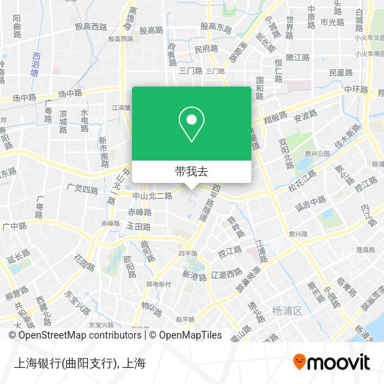 上海银行(曲阳支行)地图