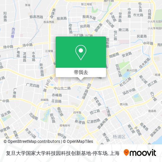 复旦大学国家大学科技园科技创新基地-停车场地图