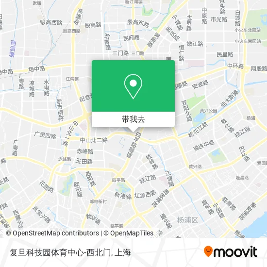 复旦科技园体育中心-西北门地图