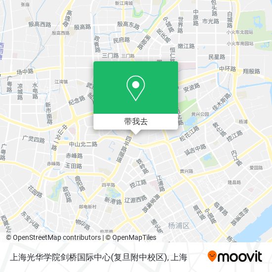 上海光华学院剑桥国际中心(复旦附中校区)地图