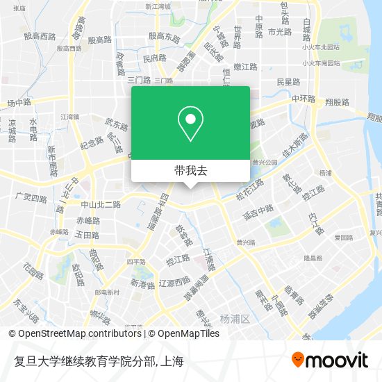 复旦大学继续教育学院分部地图