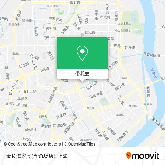 金长海家具(五角场店)地图