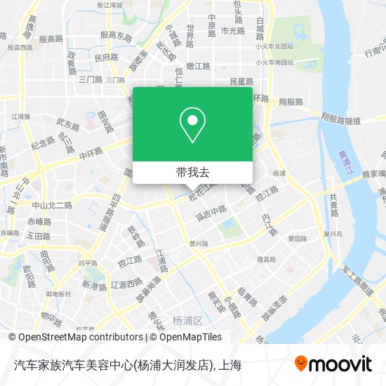 汽车家族汽车美容中心(杨浦大润发店)地图
