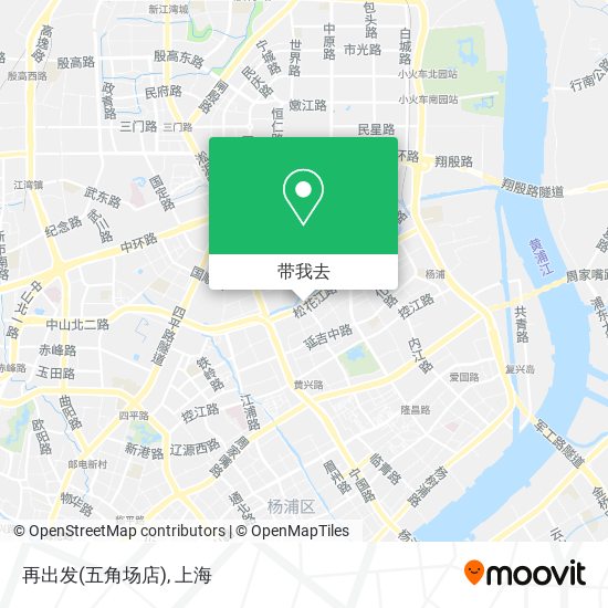 再出发(五角场店)地图