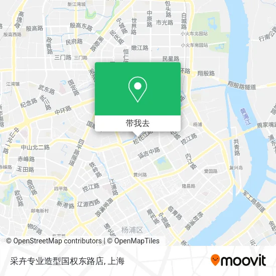 采卉专业造型国权东路店地图