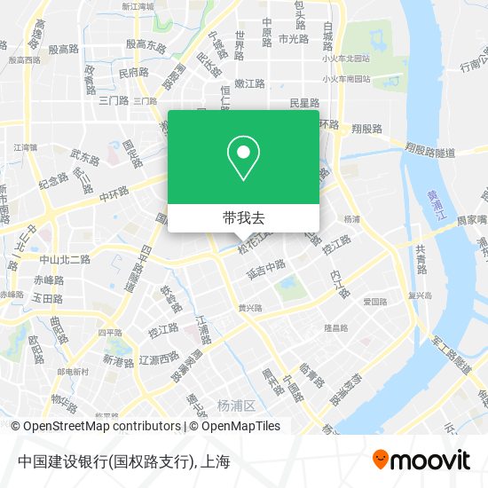 中国建设银行(国权路支行)地图