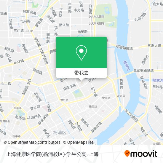 上海健康医学院(杨浦校区)-学生公寓地图