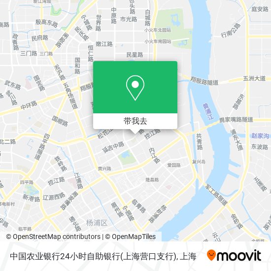 中国农业银行24小时自助银行(上海营口支行)地图