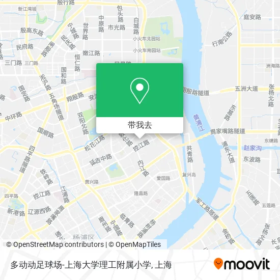 多动动足球场-上海大学理工附属小学地图