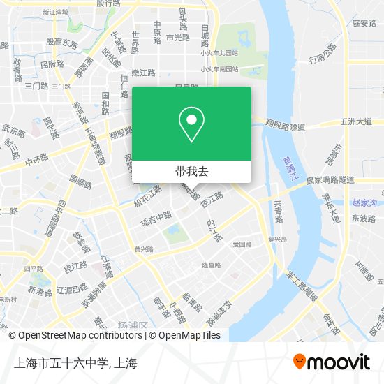 上海市五十六中学地图