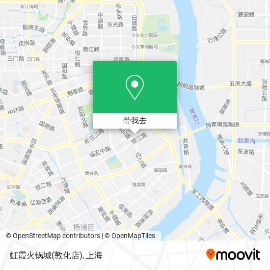 虹霞火锅城(敦化店)地图