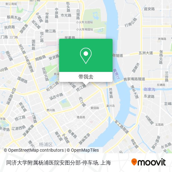 同济大学附属杨浦医院安图分部-停车场地图