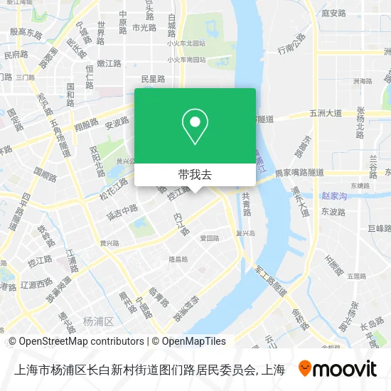 上海市杨浦区长白新村街道图们路居民委员会地图