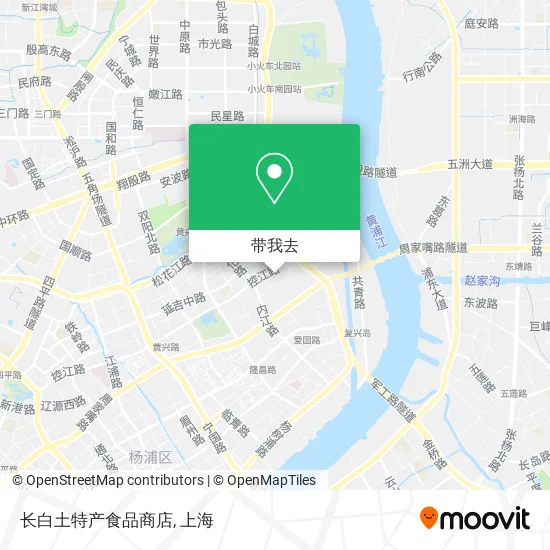 长白土特产食品商店地图