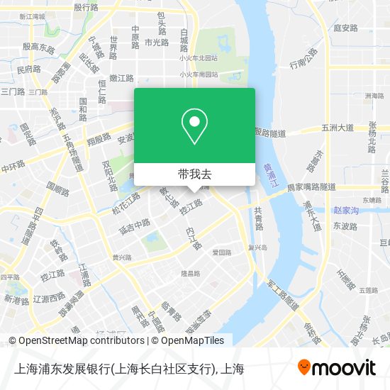 上海浦东发展银行(上海长白社区支行)地图