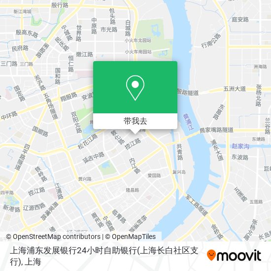 上海浦东发展银行24小时自助银行(上海长白社区支行)地图