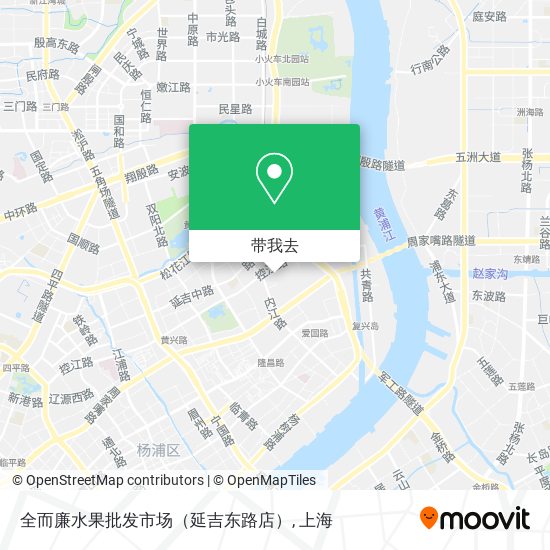 全而廉水果批发市场（延吉东路店）地图