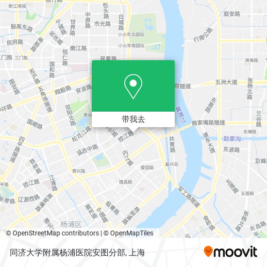 同济大学附属杨浦医院安图分部地图