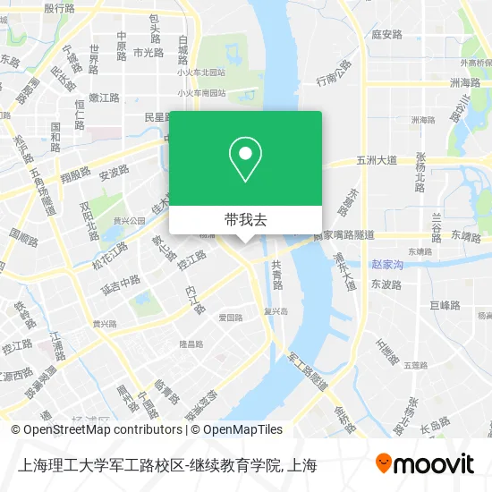 上海理工大学军工路校区-继续教育学院地图