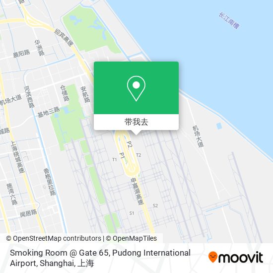 Smoking Room @ Gate 65, Pudong International Airport, Shanghai地图